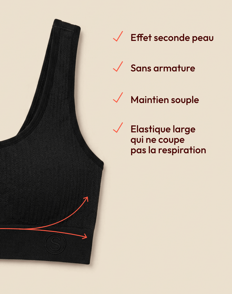 Brassière en maille texturée Cléo