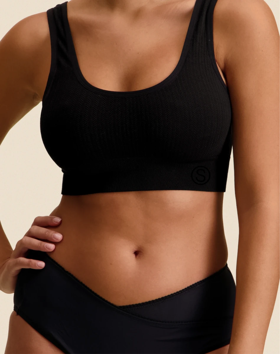 Brassière en maille texturée Cleo