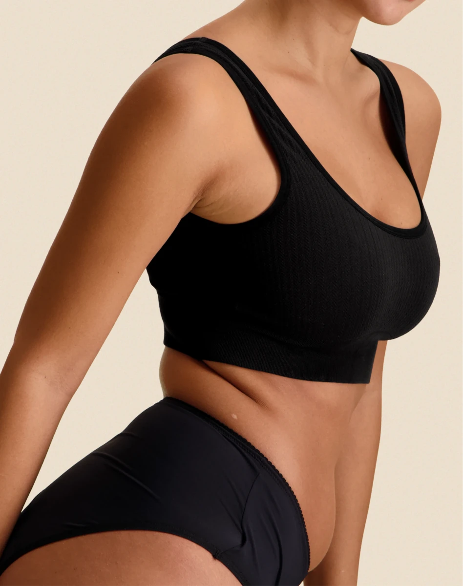 Brassière en maille texturée Cleo