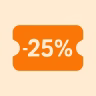 -25% Coupon icon