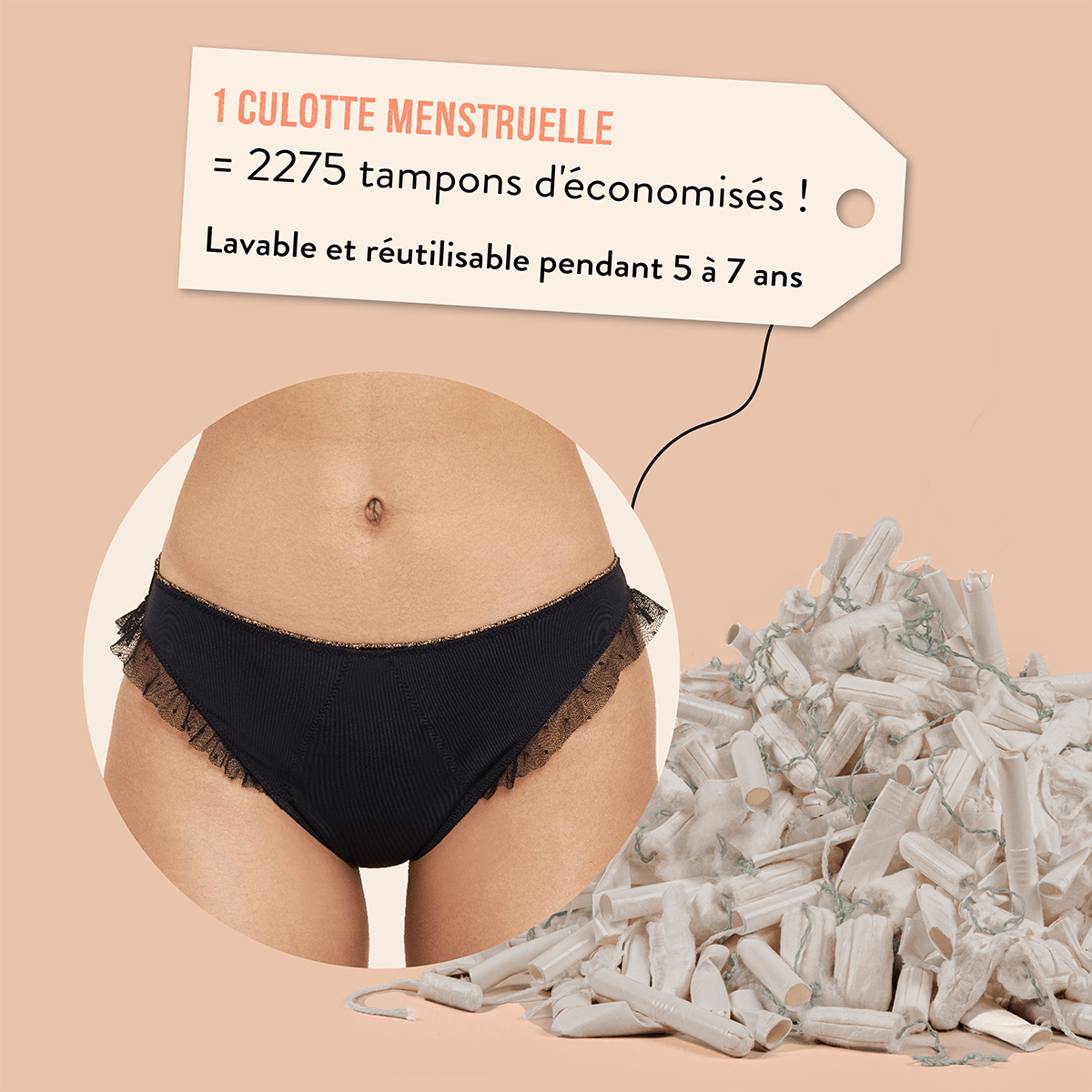 Culotte menstruelle vs tampon : Libère-toi !