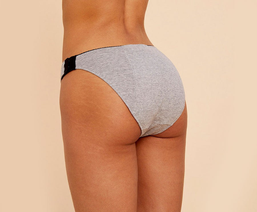 Culotte dégrafable Mia gris fesses