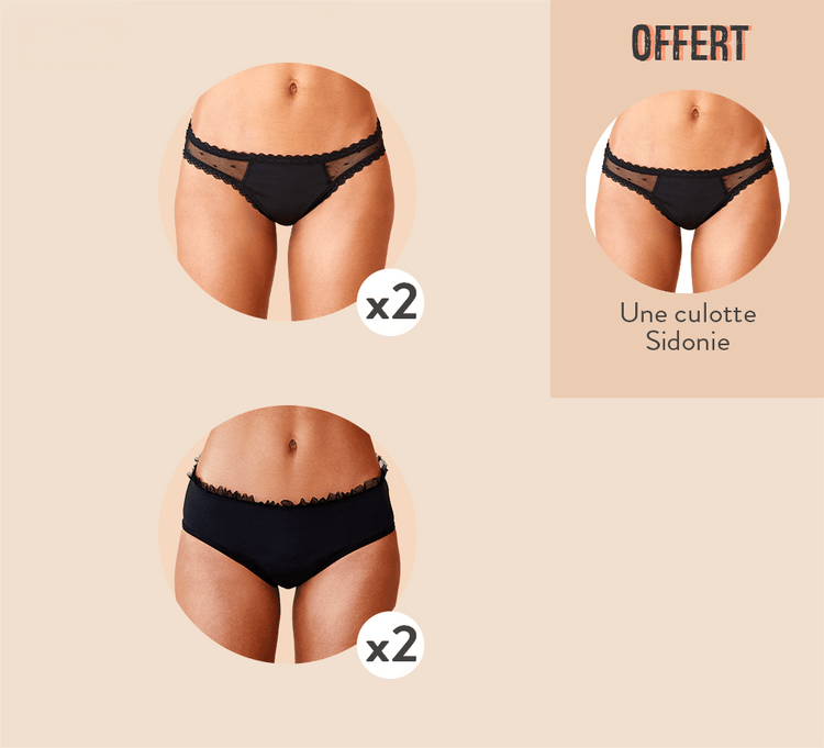 Sisters Republic FR La culotte menstruelle en tissus BIO efficace 12h sans fuite, ni odeur, ni sensation d'humidité. Élue "Victoire de la Beauté Top Innovation"