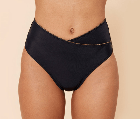 Bas de maillot Naïa noir face Sisters Republic FR