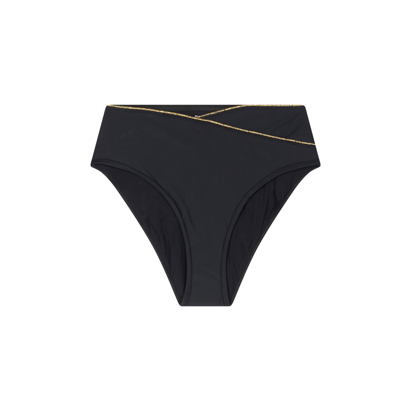 Bas de maillot naia face noir doré sIsters republic