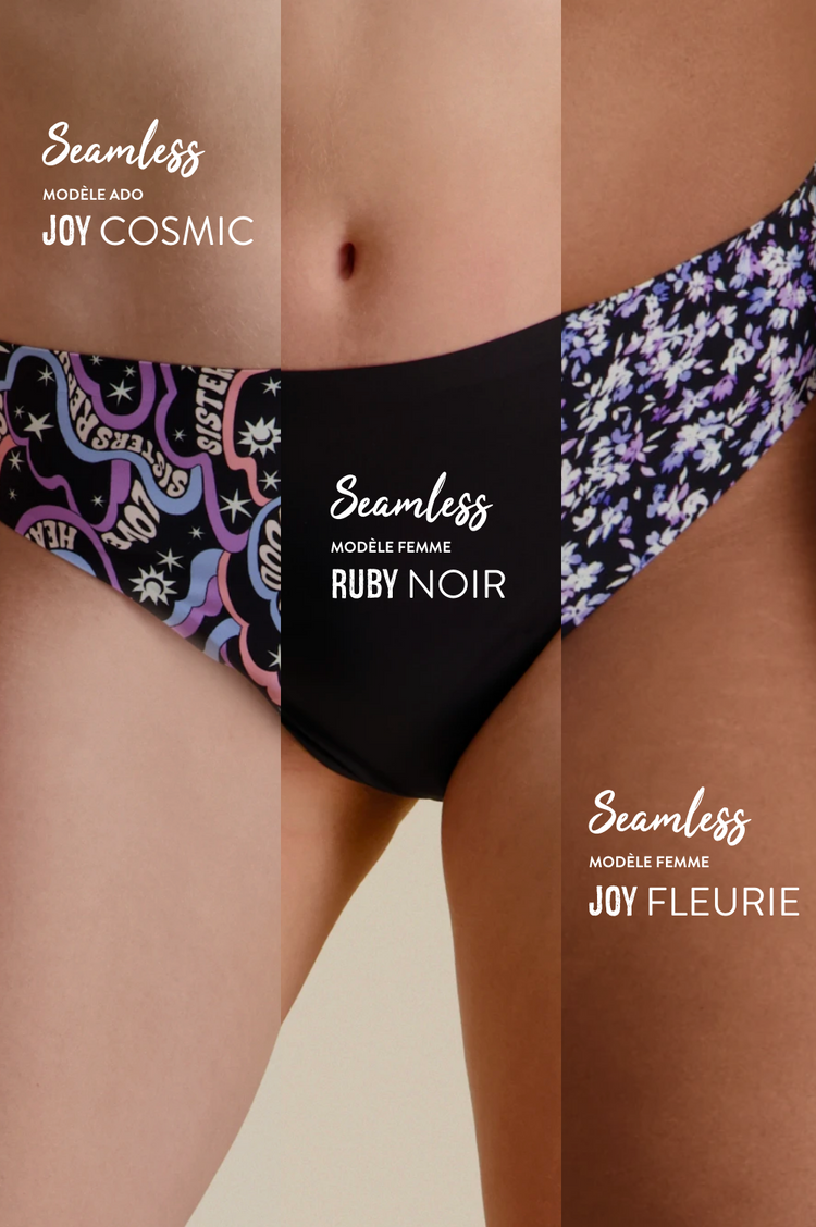 Sisters Republic FR La culotte menstruelle en tissus BIO efficace 12h sans fuite, ni odeur, ni sensation d'humidité. Élue "Victoire de la Beauté Top Innovation"