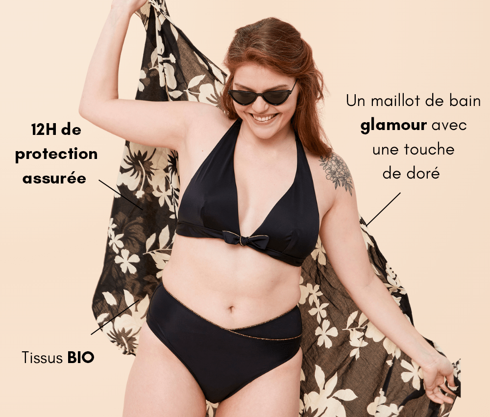 Ensemble Maillot de bain naia noir Ambiance sisters republic