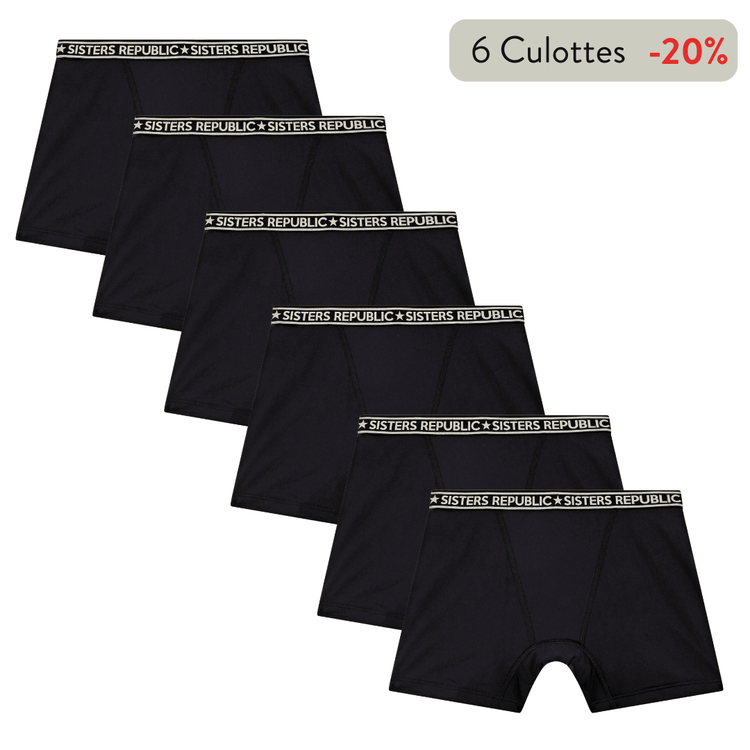 Sisters Republic FR La culotte menstruelle en tissus BIO efficace 12h sans fuite, ni odeur, ni sensation d'humidité. Élue "Victoire de la Beauté Top Innovation"