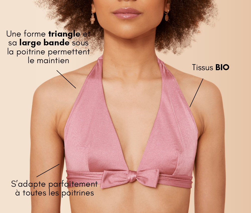haut de maillot de bain Rose Ambiance sisters republic
