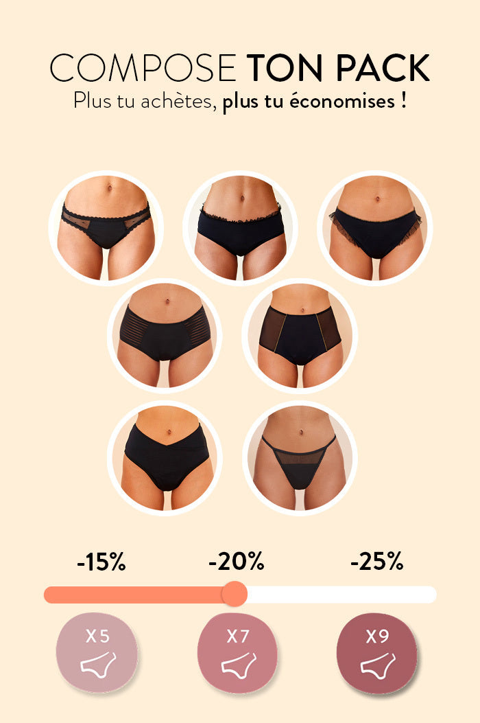 Sisters Republic FR La culotte menstruelle en tissus BIO efficace 12h sans fuite, ni odeur, ni sensation d'humidité. Élue "Victoire de la Beauté Top Innovation"