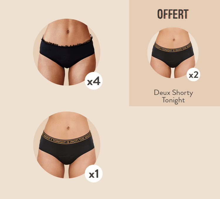 Sisters Republic FR La culotte menstruelle en tissus BIO efficace 12h sans fuite, ni odeur, ni sensation d'humidité. Élue "Victoire de la Beauté Top Innovation"
