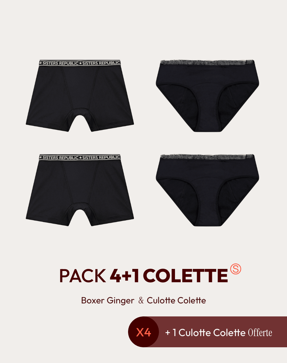 Pack 4 + 1 Culotte Offerte Colette