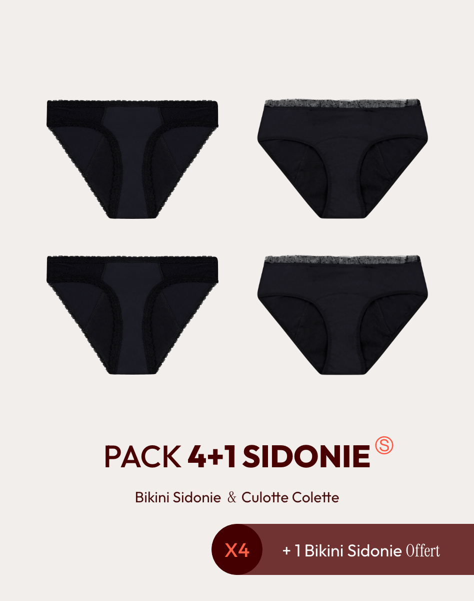 Pack 4 + 1 Culotte Offerte Sidonie