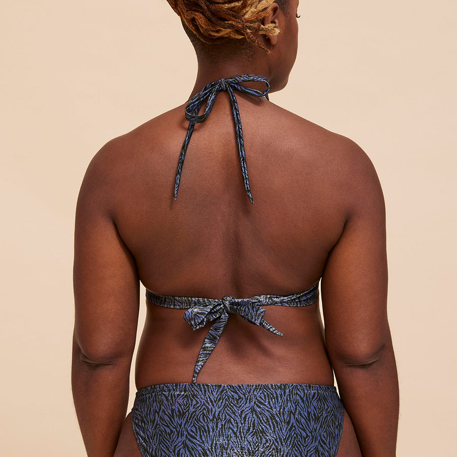 Haut maillot de bain Nala bleu dos