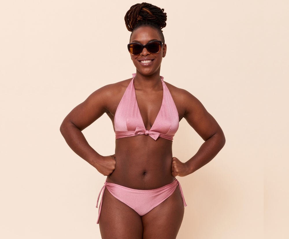 Mannequin ensemble maillot de bain Ariel rose face 1