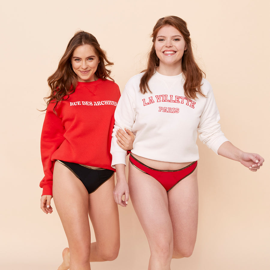 Mannequin Culotte Gloria noir et rouge